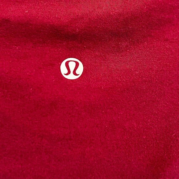 Lululemon Run: First Base Tank Pow Stripe Angel Wing / Plum Size 10 - Picture 5 of 6